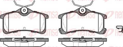 Remsa 1050.02 - Kit pastiglie freno, Freno a disco autozon.pro