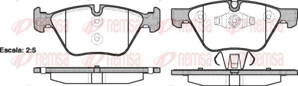 Remsa 1052.10 - Kit pastiglie freno, Freno a disco autozon.pro