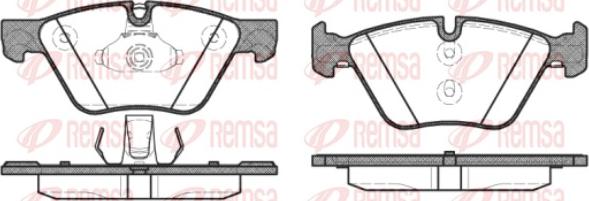 Remsa 1052.30 - Kit pastiglie freno, Freno a disco autozon.pro