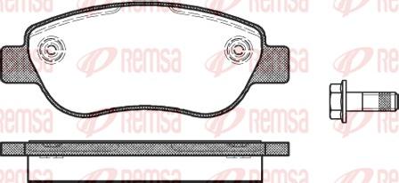 Remsa 1069.00 - Kit pastiglie freno, Freno a disco autozon.pro