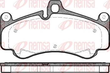 Remsa 1066.00 - Kit pastiglie freno, Freno a disco autozon.pro