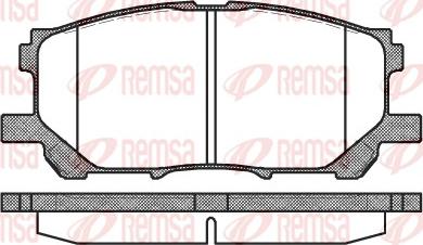 Remsa 1039.00 - Kit pastiglie freno, Freno a disco autozon.pro