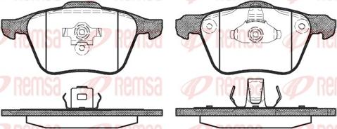 Remsa 1070.00 - Kit pastiglie freno, Freno a disco autozon.pro