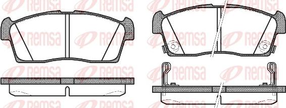 Remsa 1199.02 - Kit pastiglie freno, Freno a disco autozon.pro