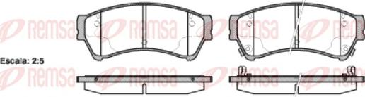 Remsa 1196.02 - Kit pastiglie freno, Freno a disco autozon.pro