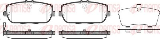 Remsa 1190.01 - Kit pastiglie freno, Freno a disco autozon.pro