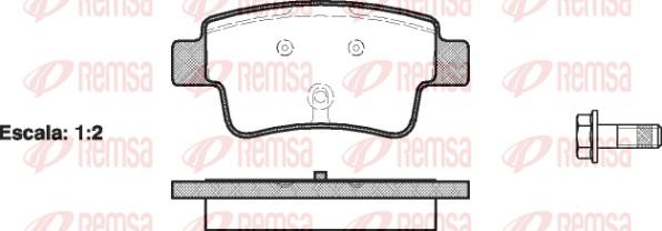 Remsa 1198.00 - Kit pastiglie freno, Freno a disco autozon.pro