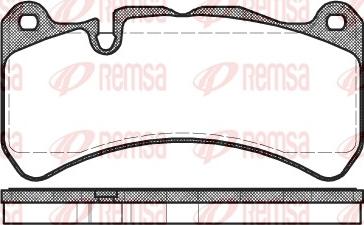 Remsa 1192.00 - Kit pastiglie freno, Freno a disco autozon.pro