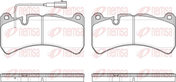 Remsa 1192.11 - Kit pastiglie freno, Freno a disco autozon.pro