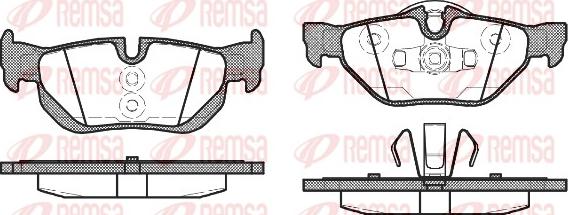 Remsa 1145.10 - Kit pastiglie freno, Freno a disco autozon.pro