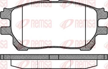 Remsa 1143.00 - Kit pastiglie freno, Freno a disco autozon.pro