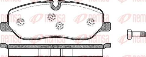 Remsa 1158.00 - Kit pastiglie freno, Freno a disco autozon.pro