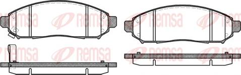 Remsa 1162.01 - Kit pastiglie freno, Freno a disco autozon.pro