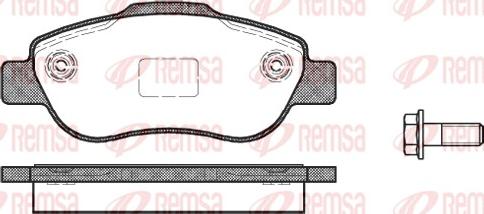 Remsa 1100.00 - Kit pastiglie freno, Freno a disco autozon.pro