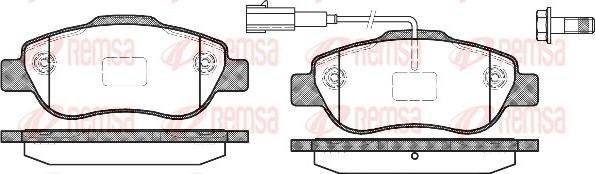 Remsa 1100.11 - Kit pastiglie freno, Freno a disco autozon.pro