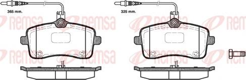 Remsa 1102.04 - Kit pastiglie freno, Freno a disco autozon.pro