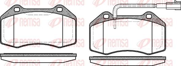 Remsa 1113.12 - Kit pastiglie freno, Freno a disco autozon.pro