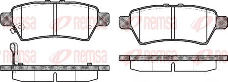 Remsa 1188.01 - Kit pastiglie freno, Freno a disco autozon.pro