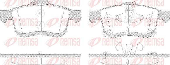 Remsa 1183.42 - Kit pastiglie freno, Freno a disco autozon.pro