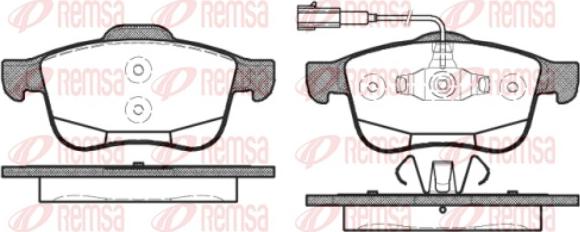 Remsa 1183.12 - Kit pastiglie freno, Freno a disco autozon.pro