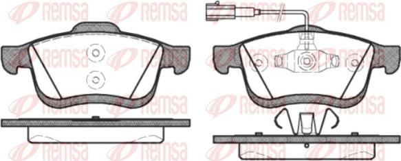 Remsa 1183.22 - Kit pastiglie freno, Freno a disco autozon.pro