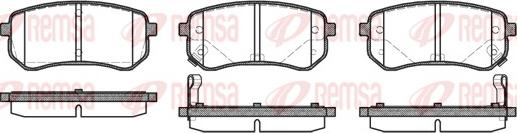 Remsa 1135.02 - Kit pastiglie freno, Freno a disco autozon.pro