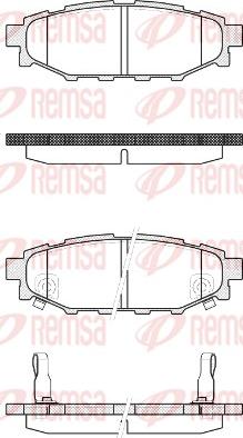 Remsa 1136.22 - Kit pastiglie freno, Freno a disco autozon.pro