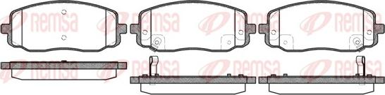 Remsa 1133.02 - Kit pastiglie freno, Freno a disco autozon.pro