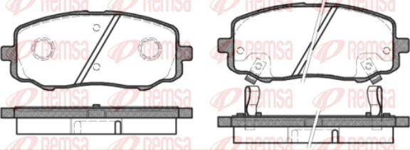 Remsa 1133.12 - Kit pastiglie freno, Freno a disco autozon.pro