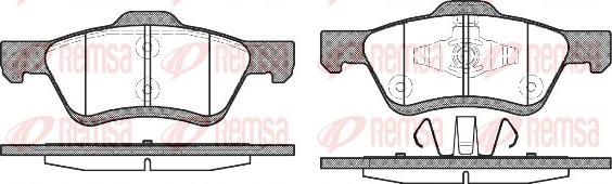 Remsa 1124.00 - Kit pastiglie freno, Freno a disco autozon.pro