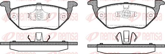 Remsa 1125.00 - Kit pastiglie freno, Freno a disco autozon.pro