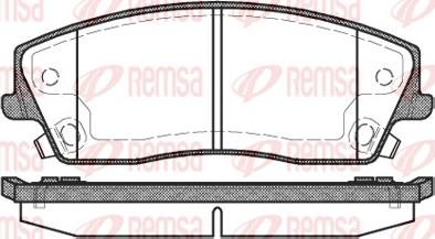 Remsa 1126.08 - Kit pastiglie freno, Freno a disco autozon.pro