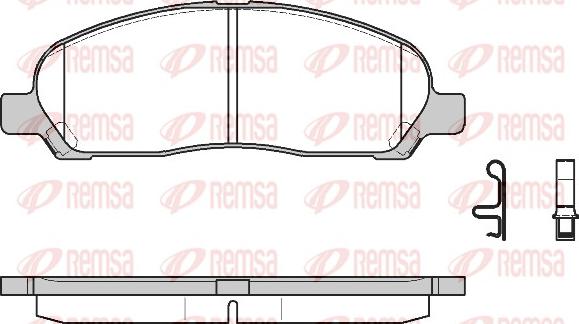 Remsa 1120.02 - Kit pastiglie freno, Freno a disco autozon.pro