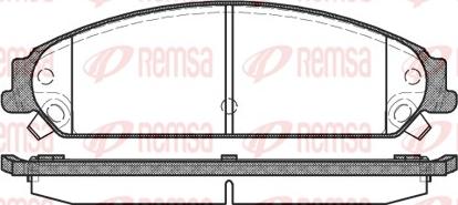 Remsa 1128.08 - Kit pastiglie freno, Freno a disco autozon.pro