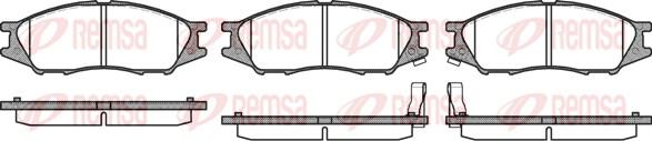 Remsa 1123.02 - Kit pastiglie freno, Freno a disco autozon.pro