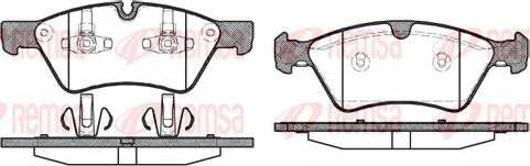 Remsa 1179.00 - Kit pastiglie freno, Freno a disco autozon.pro