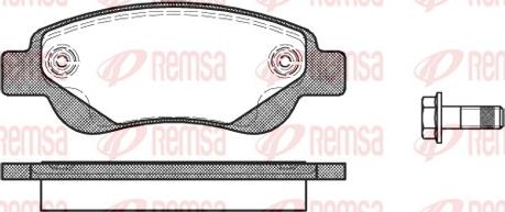 Remsa 1177.00 - Kit pastiglie freno, Freno a disco autozon.pro