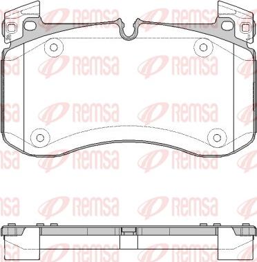 Remsa 1840.00 - Kit pastiglie freno, Freno a disco autozon.pro