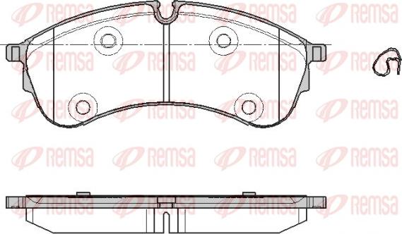 Remsa 1847.00 - Kit pastiglie freno, Freno a disco autozon.pro