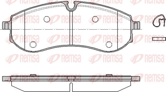 Remsa 1856.00 - Kit pastiglie freno, Freno a disco autozon.pro