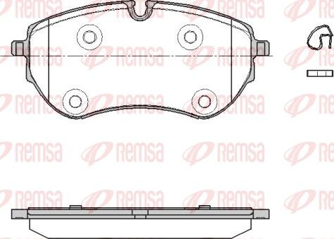 Remsa 1853.00 - Kit pastiglie freno, Freno a disco autozon.pro