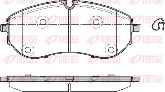 Remsa 1857.00 - Kit pastiglie freno, Freno a disco autozon.pro