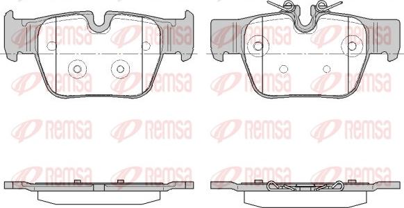 Remsa 1868.00 - Kit pastiglie freno, Freno a disco autozon.pro