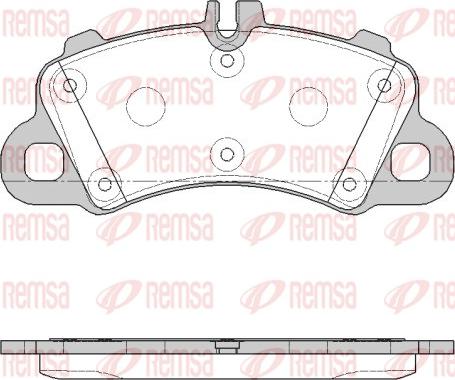 Remsa 1862.00 - Kit pastiglie freno, Freno a disco autozon.pro