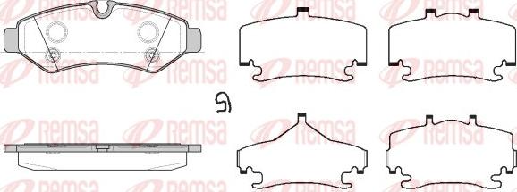 Remsa 1867.00 - Kit pastiglie freno, Freno a disco autozon.pro