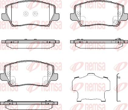 Remsa 1803.02 - Kit pastiglie freno, Freno a disco autozon.pro