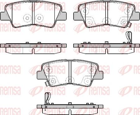 Remsa 1807.02 - Kit pastiglie freno, Freno a disco autozon.pro