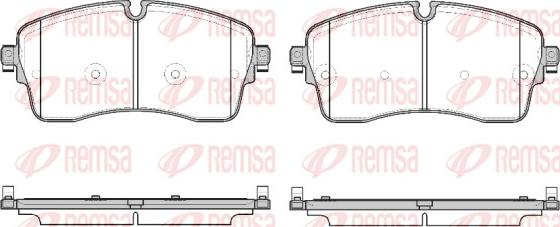 Remsa 1815.00 - Kit pastiglie freno, Freno a disco autozon.pro