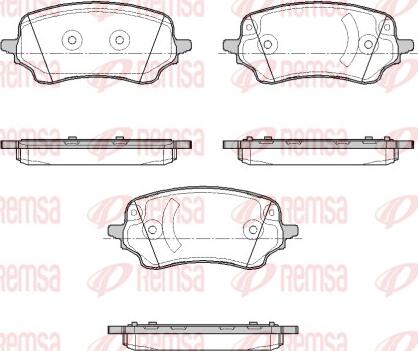 Remsa 1885.00 - Kit pastiglie freno, Freno a disco autozon.pro