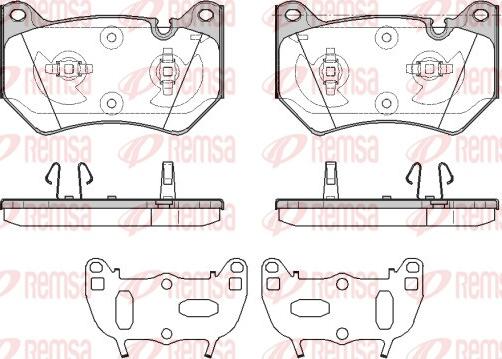 Remsa 1839.10 - Kit pastiglie freno, Freno a disco autozon.pro